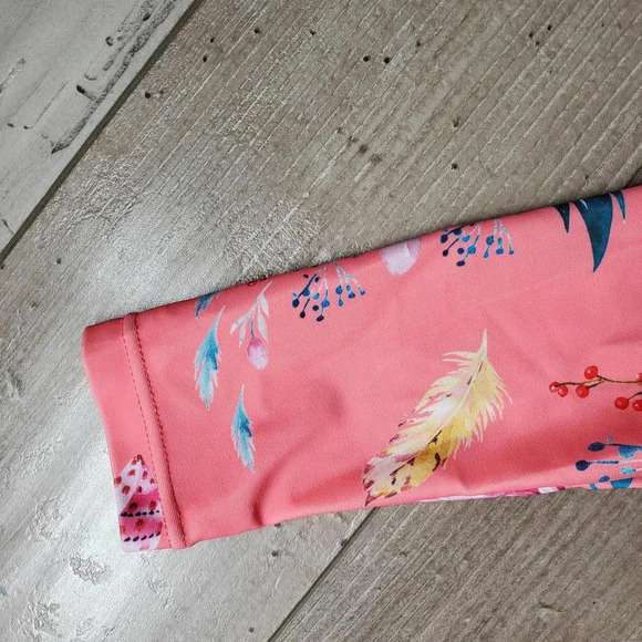 SHEIN Baby Girl Floral Print Raglan Sleeve Peplum One Piece Swimsuit Size 80 - Picture 15 of 15